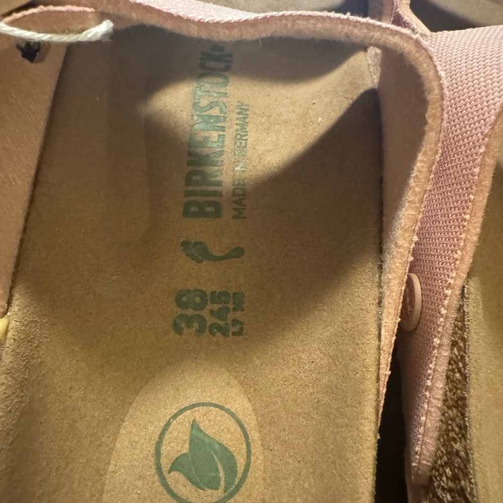Birkenstock Two-Strap Slide Sandal -Arizona Canvas Size 9 NWT spring ready - Picture 5 of 7